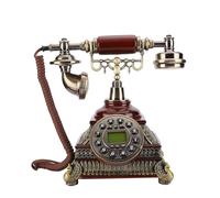 ANGGREK Téléphone Antique Vintage, Téléphone Fixe Rétro avec Son Clair et Affichage des Appels pour Une Utilisation au Bureau à Domicile