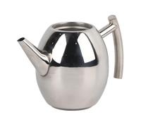 ANGGREK Théière en Acier Inoxydable 1L, Bouilloire à café de Grande capacité avec Filtre, pour la Maison, les Hôtels, le café et Facile à Nettoyer (1,5L/1500ml)