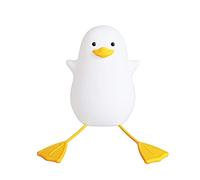 ANGGREK Veilleuse Canard, Lampe Portable en Silicone Souple pour bébé avec Lumière Chaude Réglable pour Enfants dans la Chambre et le Camping (ANGGREK35mewf1zkv-2)