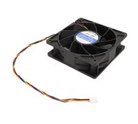 ANGGREK Ventilateur de Refroidissement 12cm 120x38mm 6000rpm 12V 2.7A 4pin PWM DC Brushless Ballon de Pression Statique à Flux d'air élevé avec des Lames de Contour élevé pour Les