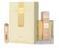 Angham Original Parfum arabe longue durée avec atomiseur rechargeable 5 ml, parfum oriental avec notes de mandarine, poivre rose et vanille (Angham)