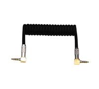 Angitu VIDEOMIC GO Câble spiralé TRRS vers TRRS 3,5 mm pour clavier mécanique divisé RODE Sc7 par VIDEOMIC GO Micro vidéo Micro Type Audio Câbles d'angle (bobine de 90 trrs 17 cm, noir)