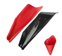 Angjiny Lot de 2 entonnoirs flexibles réutilisables pour vidange d'huile générale. Forme un entonnoir pour drainer l'huile et remplir l'huile sans déversement. L'entonnoir flexible peut être moulé