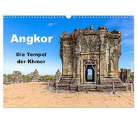 Angkor - Les temples khmers, Version française (Calendrier mural 2026 DIN A3 portrait), Calendrier CALVENDO mensuel
