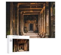 Angkor Thom Puzzle en bois pour adultes pour la fête des mères - Puzzle de qualité supérieure avec design artistique unique - Cadeau d'anniversaire pour tous les âges - 500 pièces