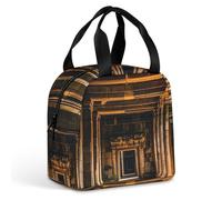 Angkor Thom Sac à déjeuner pour homme et femme, sac fourre-tout isotherme portable avec poignée, étanche, réutilisable, pour le travail, le pique-nique, les voyages