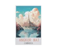 Angkor VAT, Cambodge，Puzzles pour Adultes Puzzle 1000 Pièces pour Adolescents Adultes Jeux De Puzzles Amusants Puzzle en Papier Cadeaux De Noël Et d'anniversaire（50x70cm）-AM64