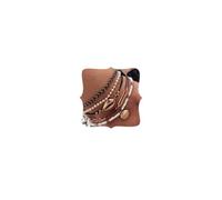 Anglacesmade Ensemble de 5 bracelets de cheville avec pendentif en forme de coquillage de style bohème - Chaîne en cuir tressé et perles - Bijoux de plage pour femmes et filles