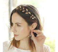 Anglacesmade Serre-tête de mariée avec feuilles de vigne pour oiseaux, demoiselles d'honneur, branches, couronne de mariage, bal de fin d'année, fête, festival pour femmes et filles (argent)