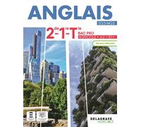 Anglais 2de, 1re, Tle Bac Pro agricole (2024) - Pochette élève - Corinne Aubour - Delagrave - broché - Scolaire / Universitaire