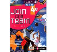 Anglais 4e Join The Team A2-B1 - (1 Dvd)