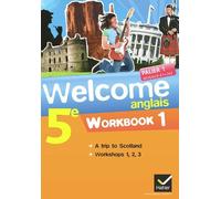 Anglais 5e Palier 1 Niveaux A1/A2 Welcome - Pack 2 Volumes : Workbook 1 & 2