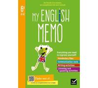 Anglais 6e A1-A2 My English Memo - Cahier De L'élève
