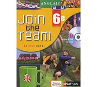 Anglais 6e Join The Team - A1/A2 (1 Cd-Rom) - Edition 2010