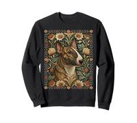 Anglais Bull Terrier Brindle Vintage Portrait Sweatshirt