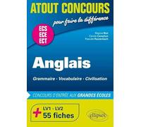 Anglais Concours d'Entrée aux Grandes Écoles de Commerce ECE ECS ECT +55Fiches