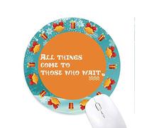 anglais devise auto - motivation tapis de souris souris ronds cadeaux de noël