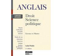 Anglais. Droit, science politique. Licence et Master
