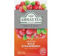 Anglais fruits et infusions Fraisier Actualiser fruits et tisanes - 20 sachets de clinquant dans le carton - 011