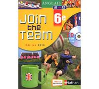 Anglais 6e Join The Team - A1/A2 (1 Cd-Rom)