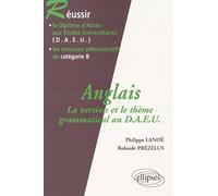 Anglais : La version et le thème grammatical au DAEU