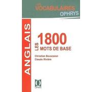 Anglais - les 1800 mots de base