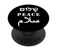 Anglais Paix Arabe Salam Hébreu Shalom Langue PopSockets PopGrip Adhésif