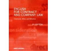 Anglais Pour Le Droit Des Contrats Et Des Sociétés