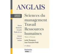 Anglais : sciences du management, travail, ressources humaines - 3ème édition Master et doctorat - Jean-Toussaint Pindi - Montchrestien - broché - Scolaire / Universitaire