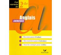 Anglais, seconde, carnet d'exercices