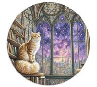 Anglais Short Gold Gradual Layer Chat Casse-tête De 1000 Pièces Ronds Adultes Enfants Dès 12 Ans Animaux Chats Moderne Jeu Qualité Supérieure Jeux De Défi Uniquesc1000pcs (67.5x67.5cm)