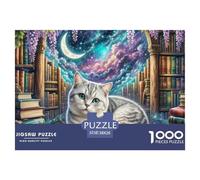 Anglais Short Silver Gradual Layer Puzzles 1000 Pièces pour Adultes Et Enfants sur Le Thème De Animal Chat Premium Quality Jeu Éducatif Loisir Détente Collection 38x26cm/1000pcs