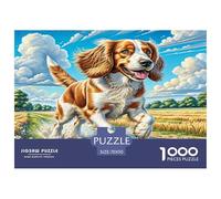 Anglais Springer Spaniel Puzzle 1000 Pièces pour Adultes Et Enfants À Partir De 12 Ans Jeu De Patience Et De Réflexion Divertissement Créatif Cadeau Classiques - Activité Familiale Parfaite 70x50cm/1