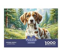 Anglais Springer Spaniel Puzzle 1000 Pièces Volumineuses Qualité Supérieure, Unicité, Jeu De Puzzle Difficile, Adapté Aux Hommes/Femmes, Adultes Et Personnes De Plus De 14 Ans 70x50cm/1000pcs