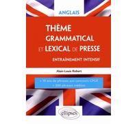 Anglais, Thème Grammatical Et Lexical De Presse - Entraînement Intensif, Ecricome, Iéna Lv2