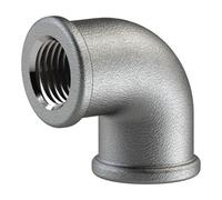 RIEGLER Riegler Coude 90°, 90°, F/F, Rp 2 1/2, fonte malléable noire galvanisée à chaud Quantité:1