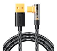 Angle Cable To Usb-A / Type-C / 3a / 1.2m Joyroom S-Uc027a6 (Black)
