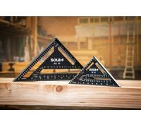 SOLA - Équerre de Charpentier RS 30-5 en 1 - Butée de 30 cm - Menuisier Robuste en Aluminium - Multifonction: Règle, Angle de Butée, Onglet, Échelle Métrique