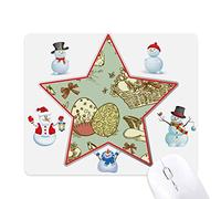 angle de pâques de religion festival coloré de cheval le bonhomme de neige étoile tapis de souris