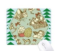 angle de pâques de religion festival coloré de cheval tapis de souris green pine tree tapis en caoutchouc