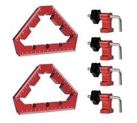Angle de positionnement, angle de positionnement de 45/90 degrés Pinces à angle droit en alliage d'aluminium outils de traitement du bois, bloc de travail du bois pour le bricolage, l'artisanat