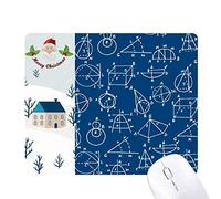 angle de sciences mathématiques géométrique cadeau de noël maison tapis de souris