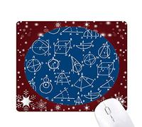 angle de sciences mathématiques géométrique tapis de souris en hiver flocon de neige