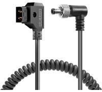 Angle Droit de Verrouillage DC à D-Tap Enroulé Câble d'alimentation pour Atomos Moniteur appareils vidéo PIX-E7 PIX-E5 7 Écran Tactile Hollyland Mars 400s