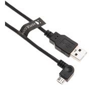 Angle Droit Micro USB Câble Cordon compatible avec Google Nexus 7,9,7 (2013),Acer Iconia Tab 10,10.1,8 W 8"",A1-713,A1-810,A1-830,A1-840,B1-710,B1-720,B1-730,A3-A10,A3-A11,A3-A20 1m