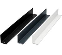 Angle en aluminium revêtu par pulvérisation anthracite RAL 7016 mat 12 x 12 x 2 mm x 1000 mm