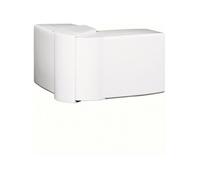 Angle extérieur blanc pour goulotte, H.11 x P.11 cm