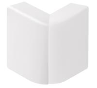 Angle extérieur blanc pour plinthe, H.8 x P.2 cm