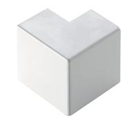 Angle extérieur, courbe 90°, pour mini-canalines 25 x 17 mm, blanc, en PVC, technopolymère haute résistance, mini canalines, canal pour câbles électriques, système électrique