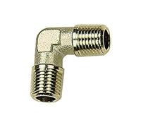 Angle extérieur/extérieur R 1/2, SW 21, pression de fonctionnement max. 60 bar, température de fonctionnement max. 150 °C, laiton nickelé